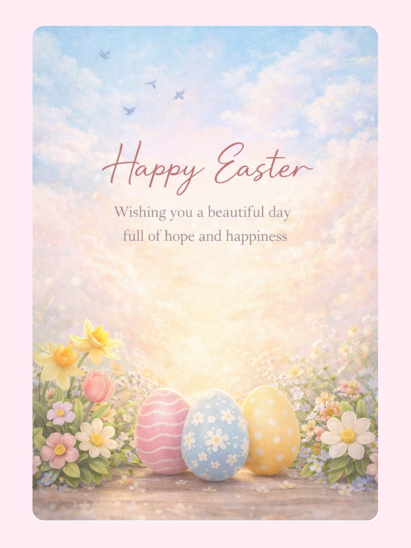 Full Of Hope And Happiness Cake Card, for kids