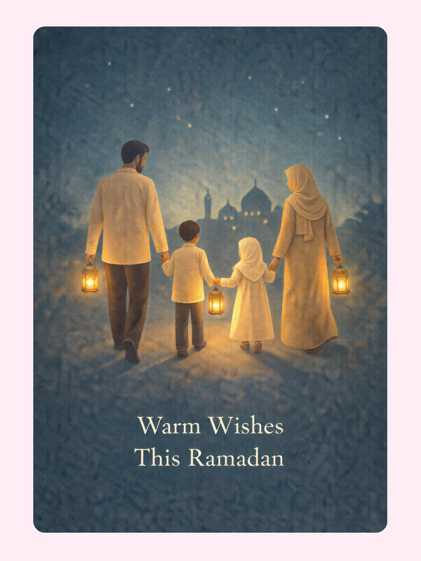 Warm Wishes This Ramadan Cake Card