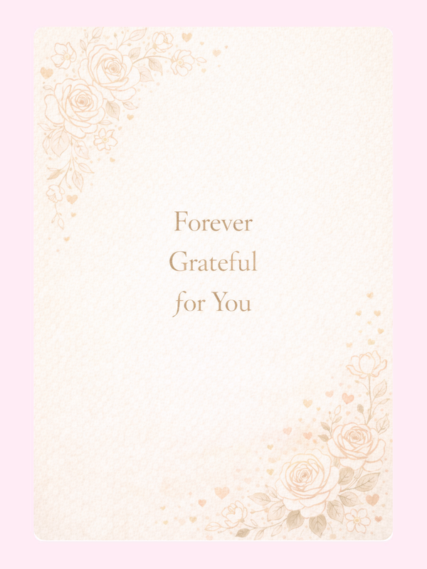 Grateful For You Valentine's Cake Card