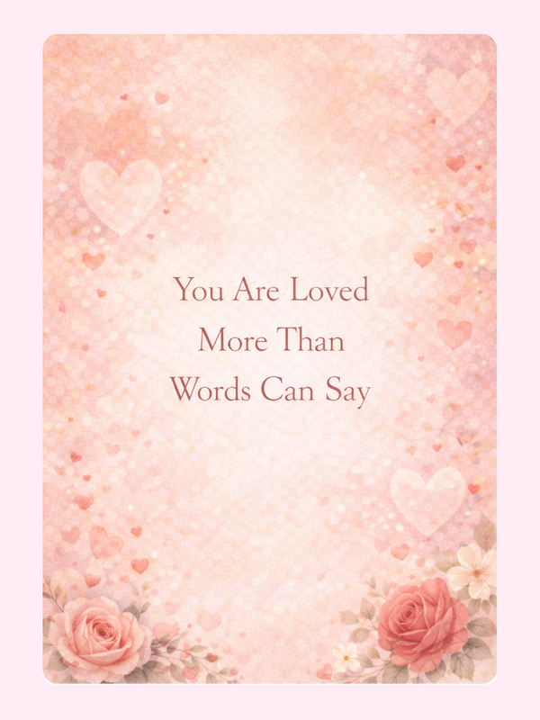 You are Loved Cake Card, Valentine's Day