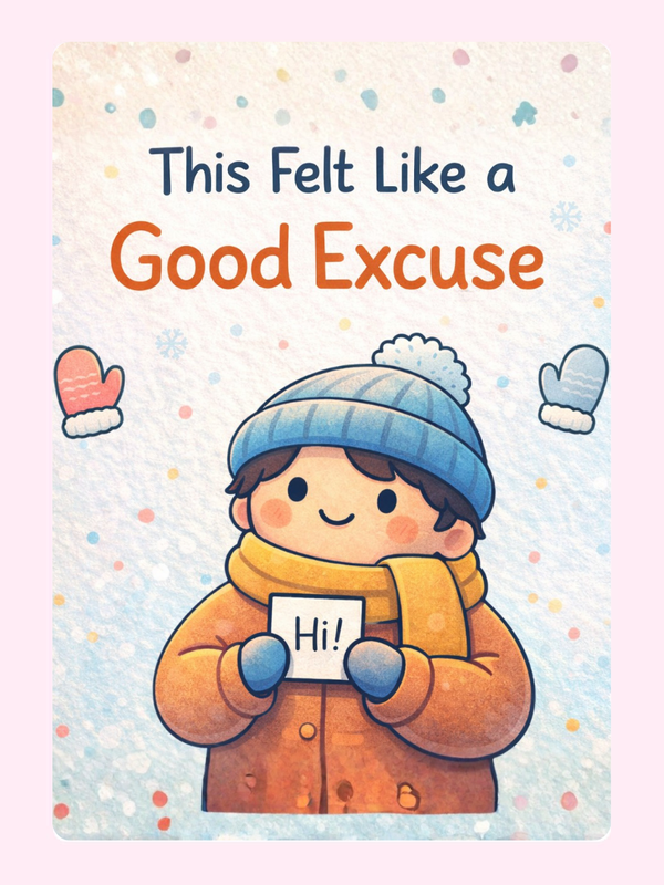 Sweet Excuse Cake Card, just because