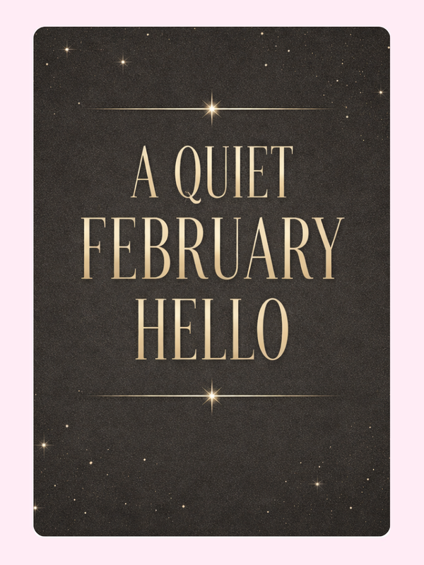 Gentle February Cake Card, just because