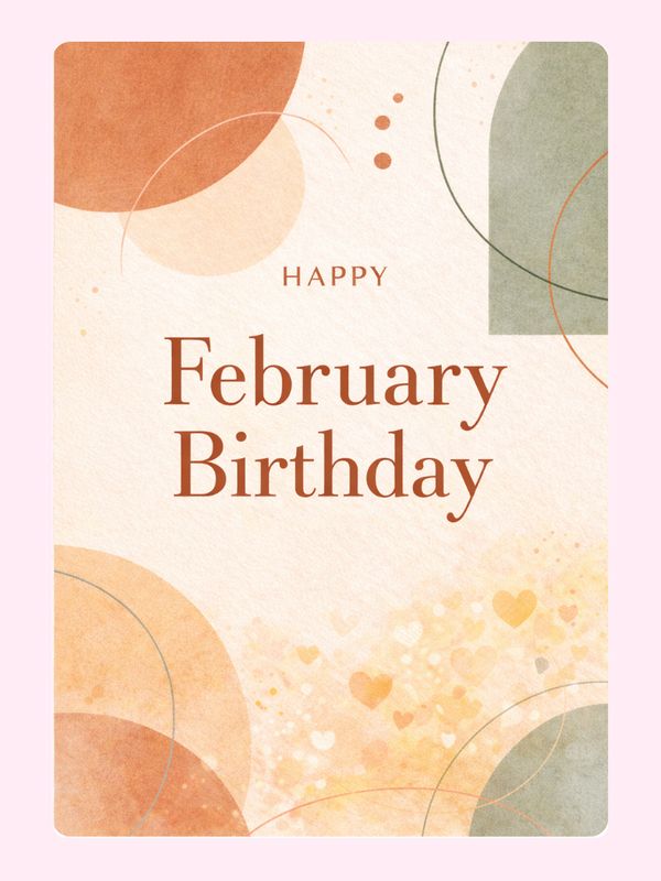 Earthy Cake Card, birthday
