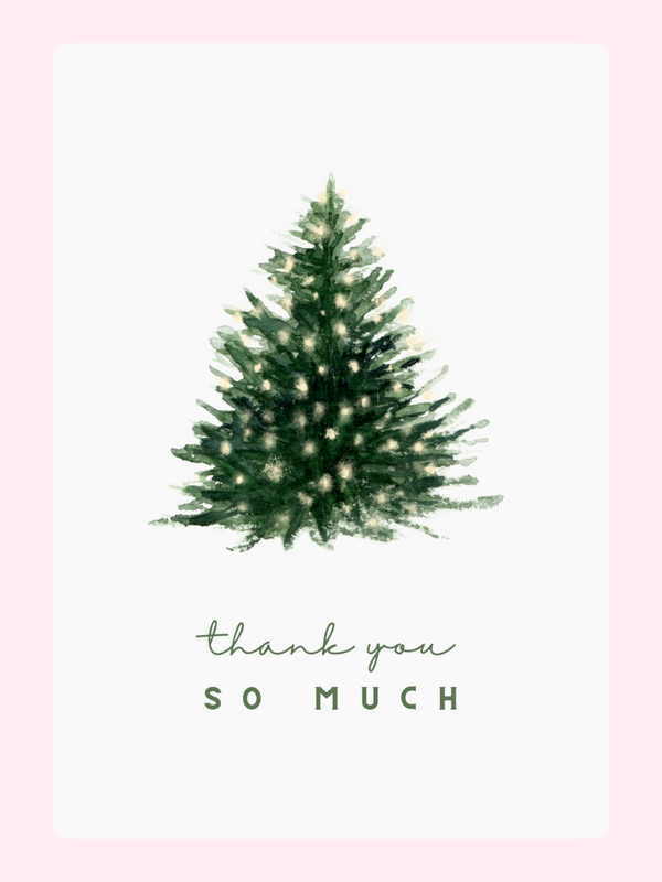 Thank You So Much Cake Card