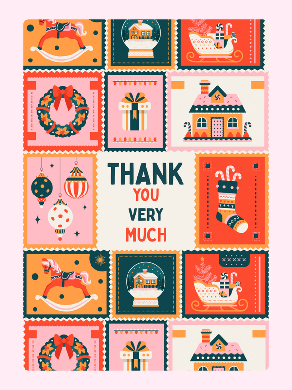 Thank You Very Much Cake Card