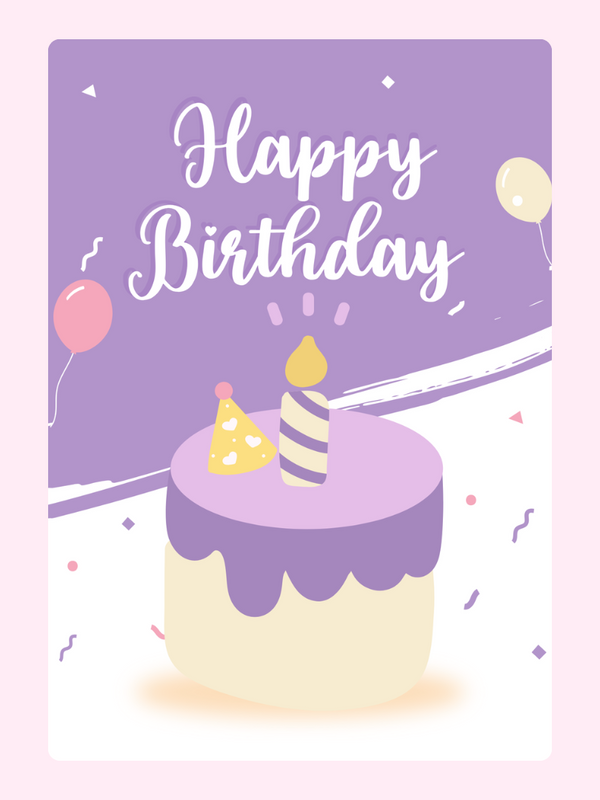 Happy Birthday card design (Nov 18)
