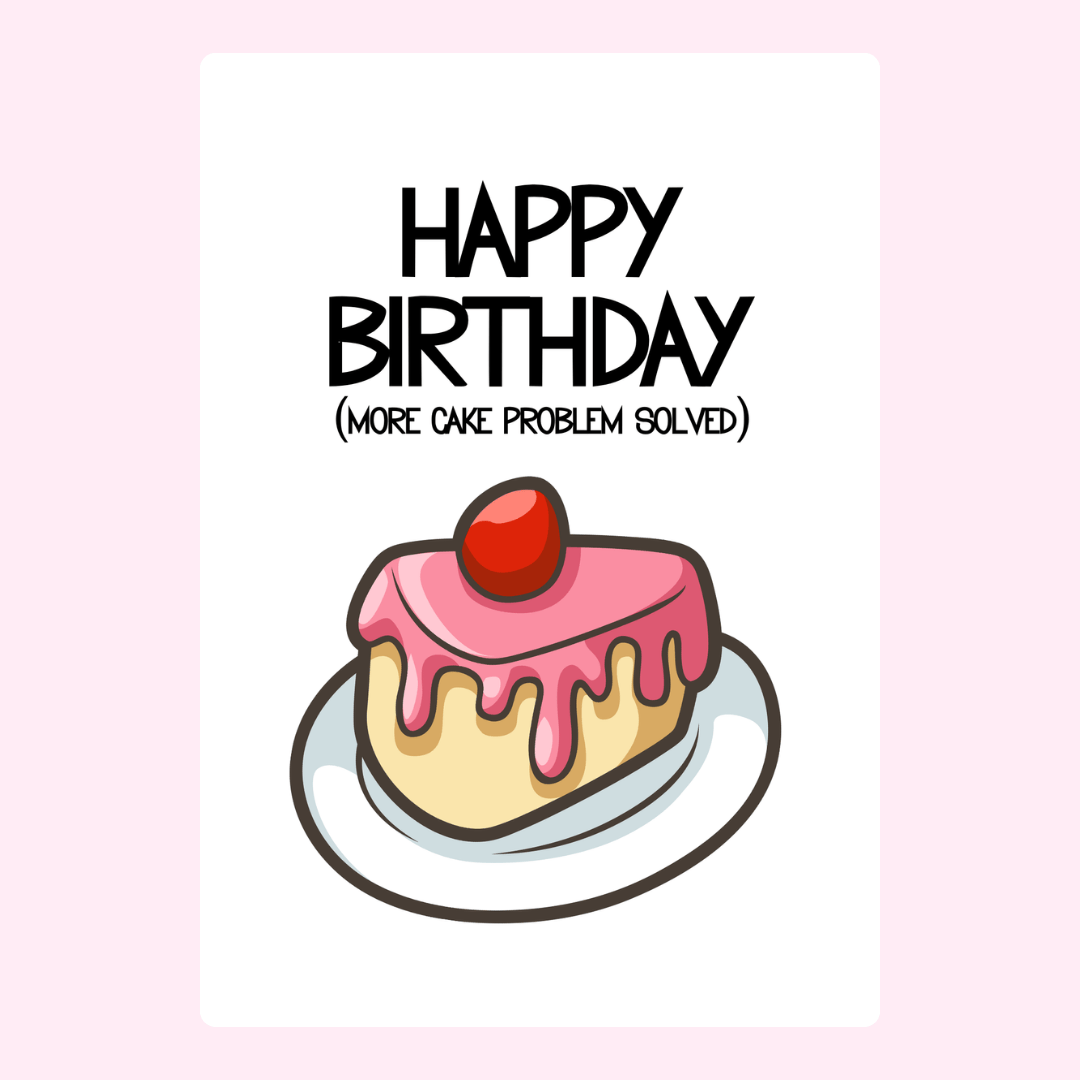 Happy birthday card design with cake - November 18, 2024