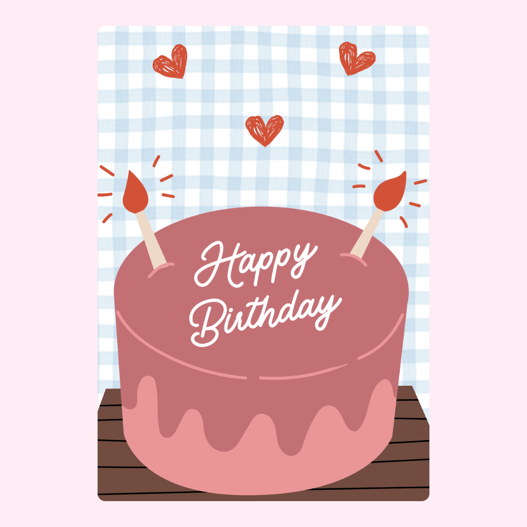 Happy Birthday cake design (Nov 18)