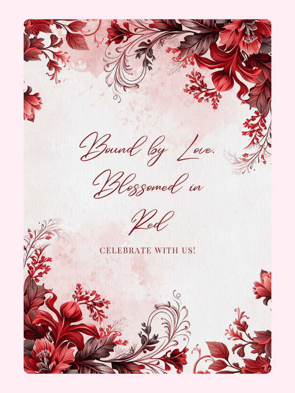 Bound by Love, Blossomed in Red floral design