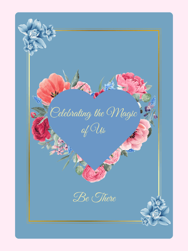 Floral heart card celebrating us - Nov 29 design