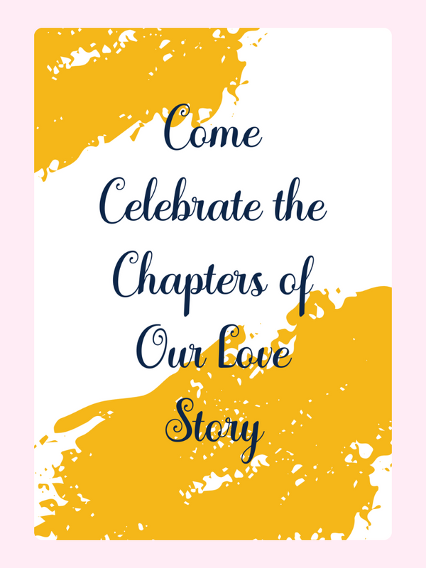 Invitation to celebrate love story