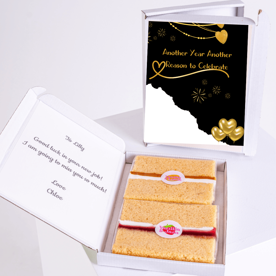 Cake gift box for Lilly's new job, Another Year Another Reason to Celebrate