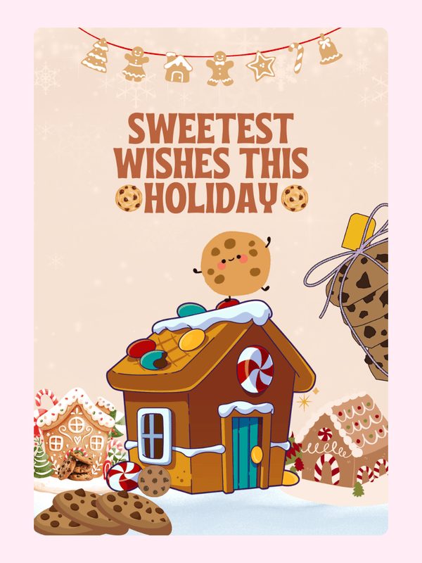 Holiday cookie house design