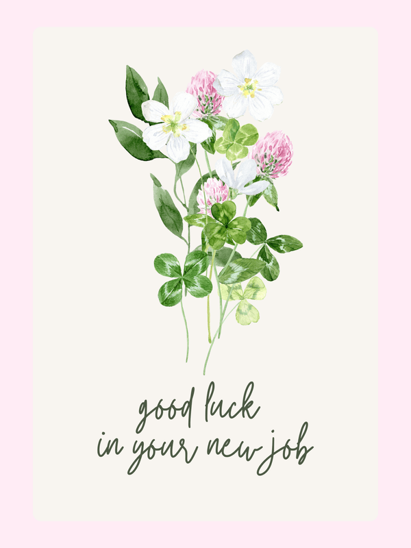 Good luck flowers for new job