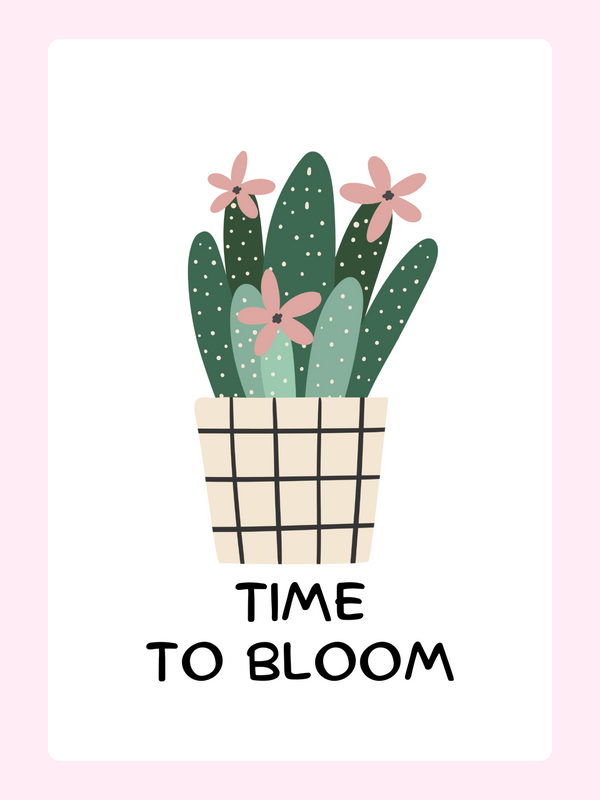 Website - Time to Bloom cactus illustration