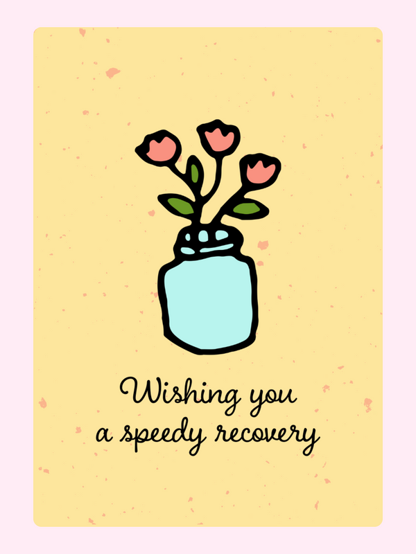 Website get well card with flowers, July 10, 2024