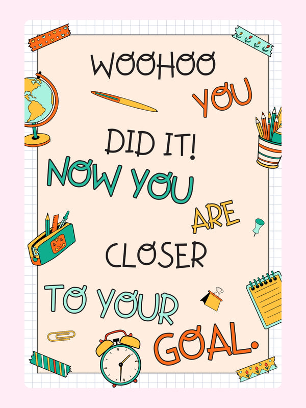 Woohoo You Did It! Cake Card