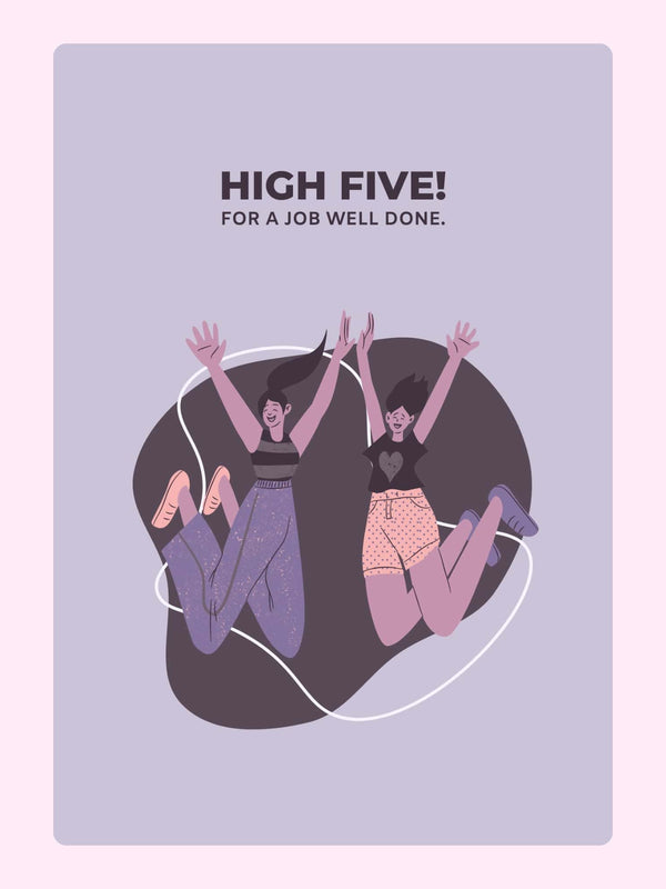 High Five! Cake Card