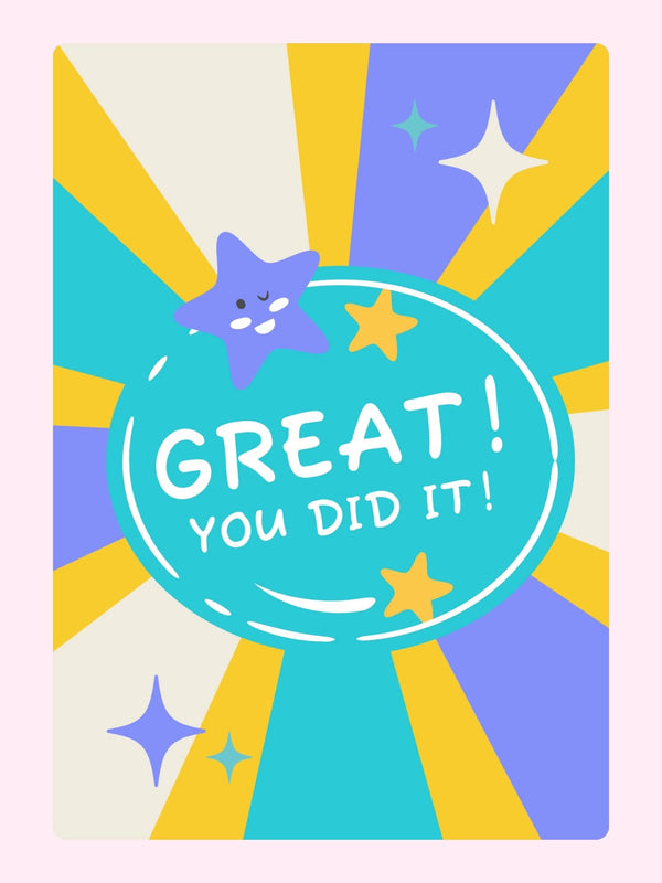 Great! You Did It! Cake Card