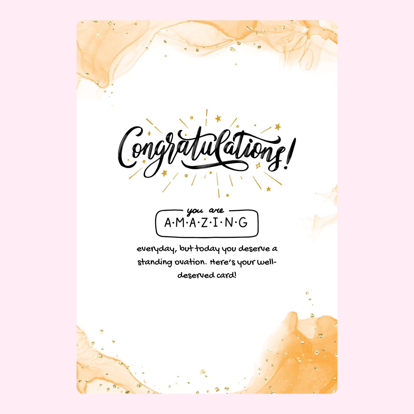 Congratulations card from website, August 29, 2024