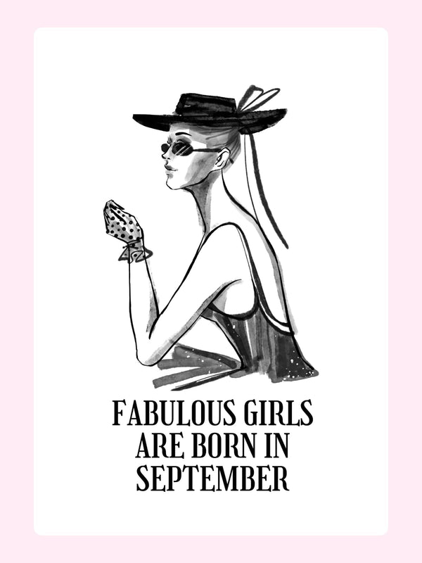 Fabulous girls born in September, website graphic.