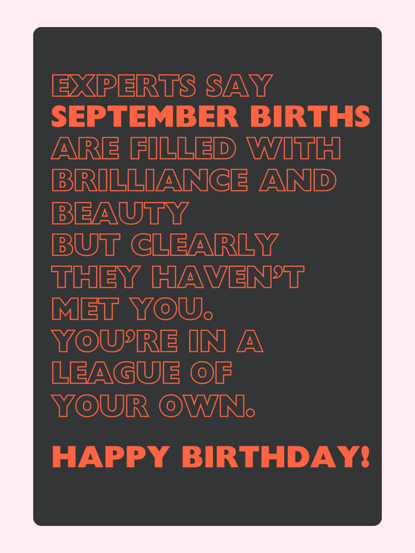 Black And Orange Cake Card, just because