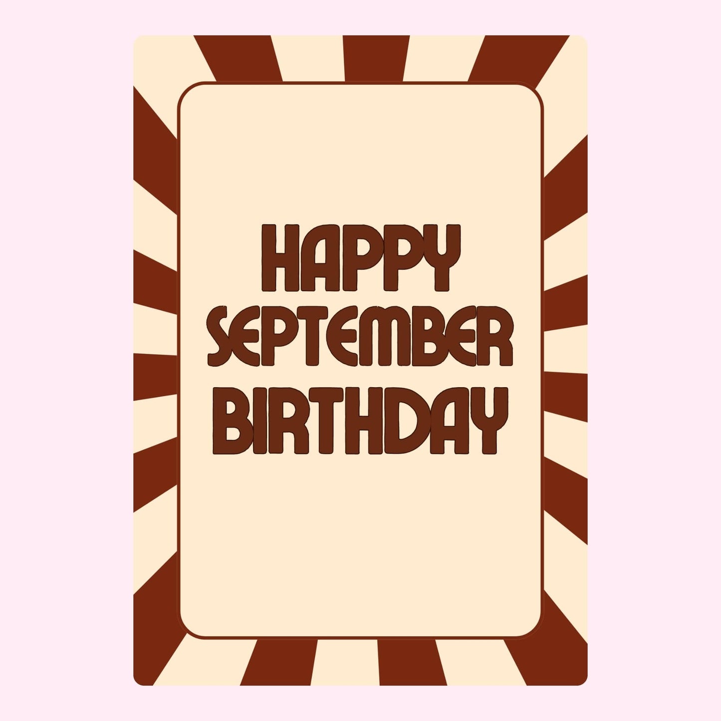 Happy September Birthday card from Website