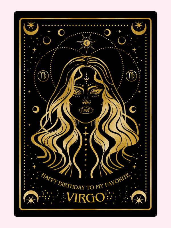 Website Virgo Birthday Card