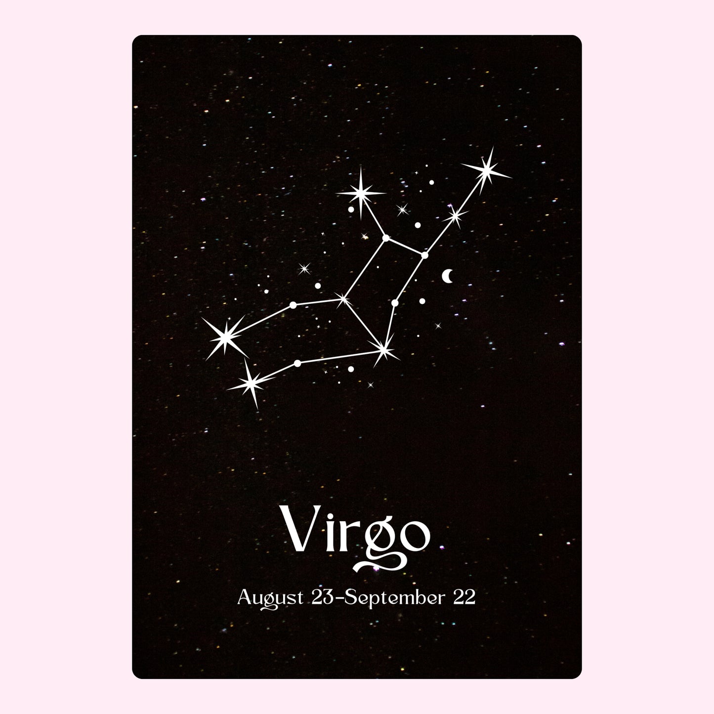 Virgo constellation art from website, September 3, 2024