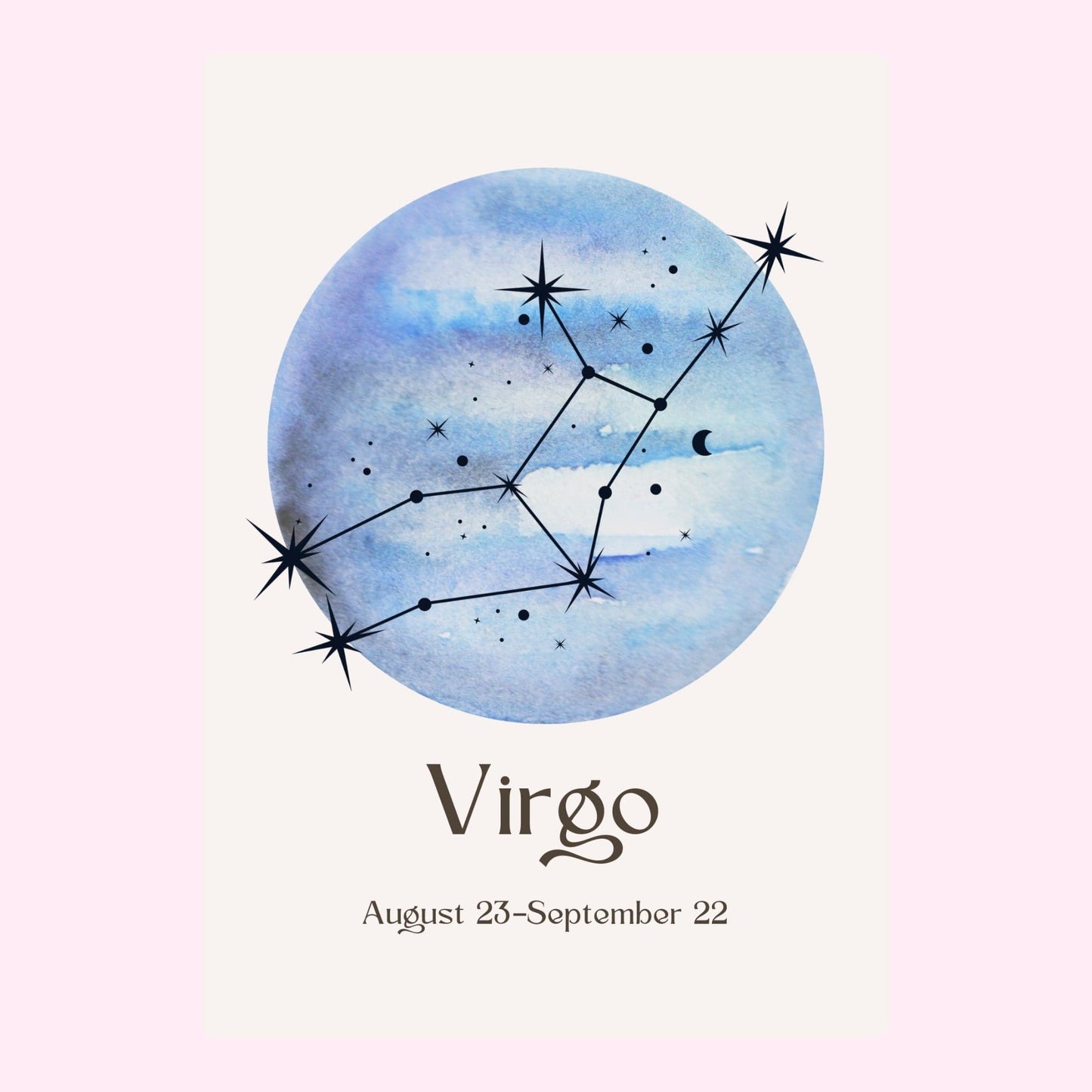 Virgo constellation art - August 23-September 22