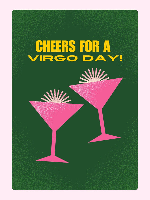 Virgo Day Cheers card, website 2024-09-03