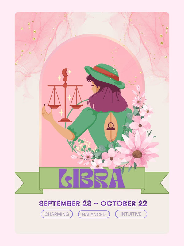 Libra Zodiac Sign illustration - September 3, 2024