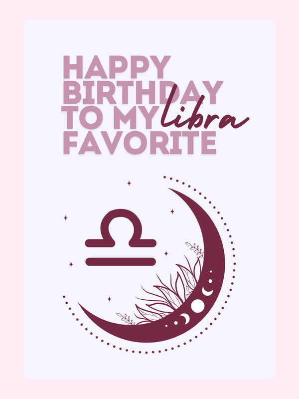 Happy Birthday Libra card from website, September 3, 2024