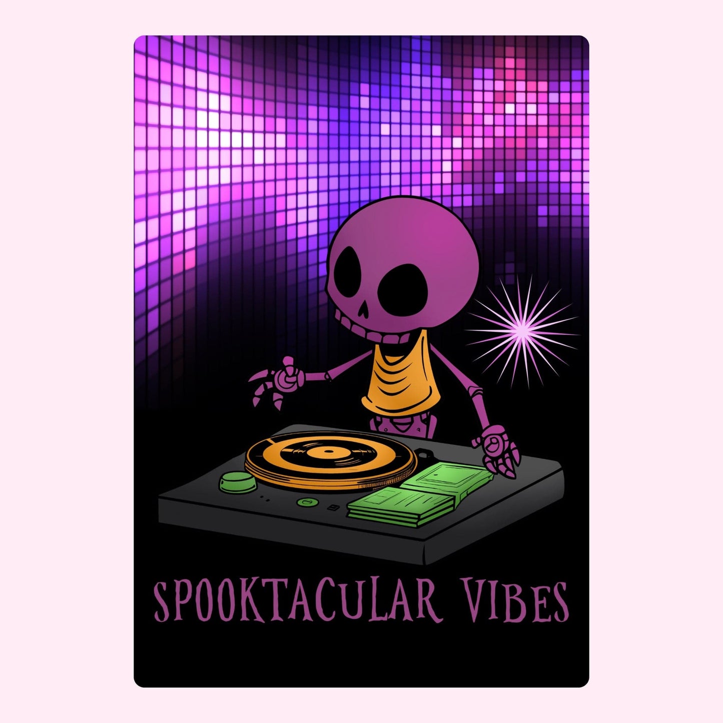 Website DJ skeleton with Spooktacular Vibes
