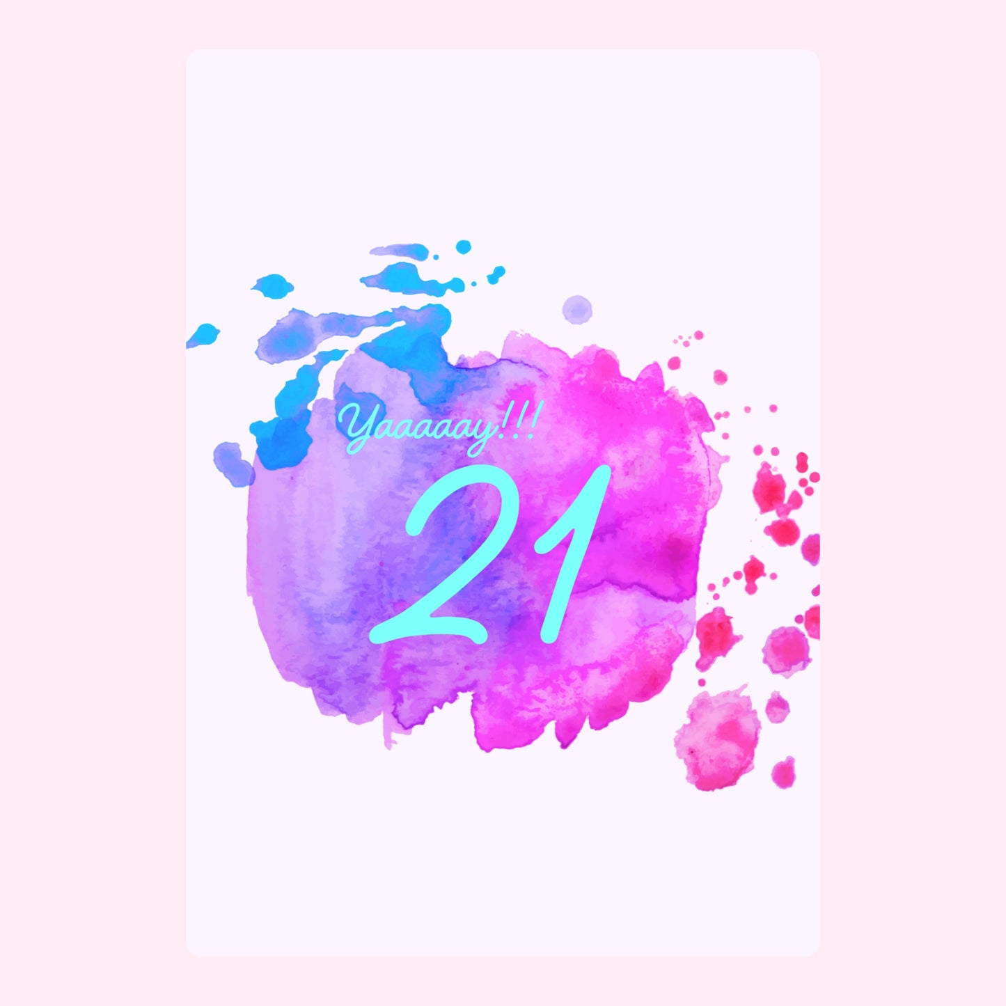 Website 21st Birthday Card