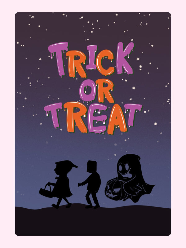Website Halloween trick or treat illustration
