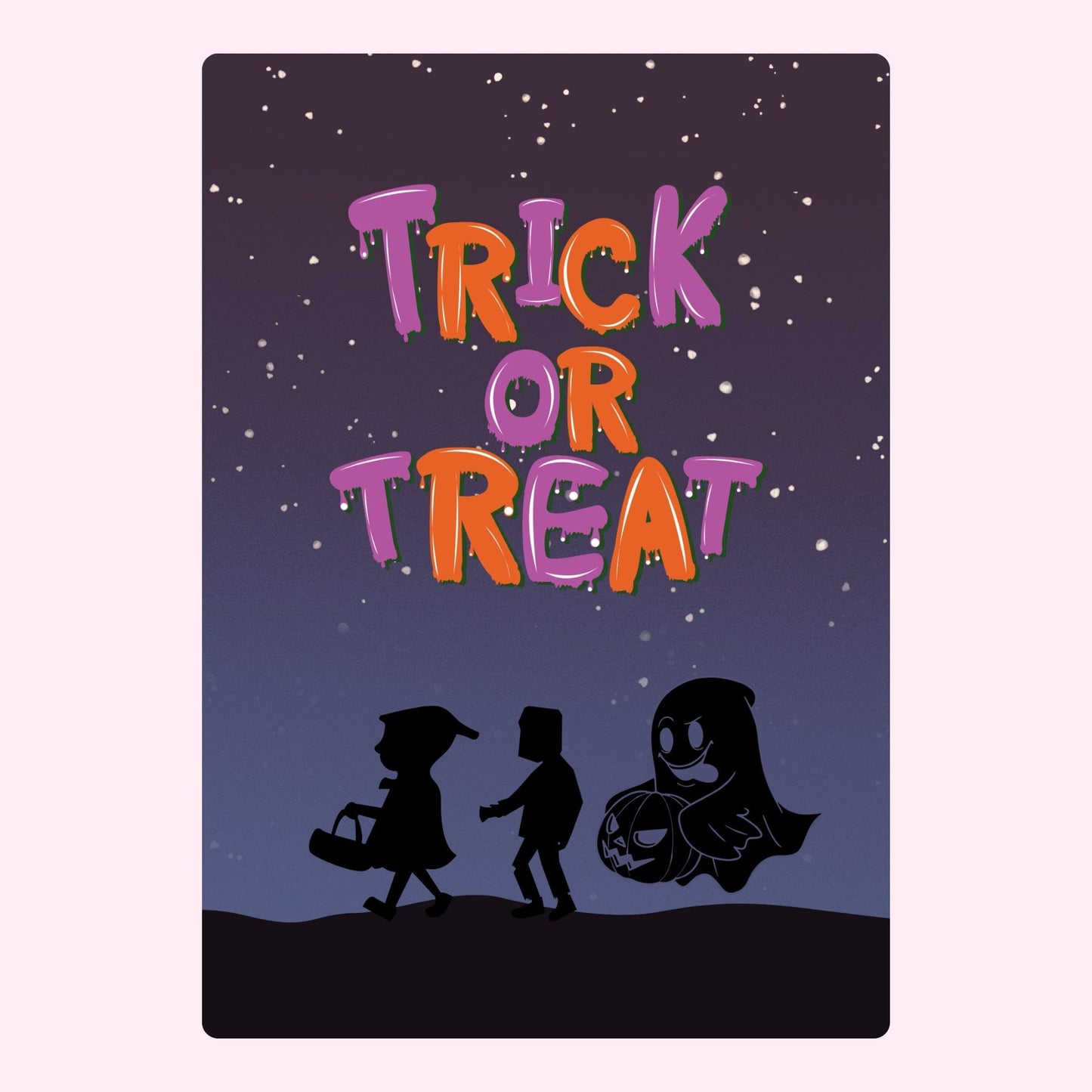 Website Halloween trick or treat illustration