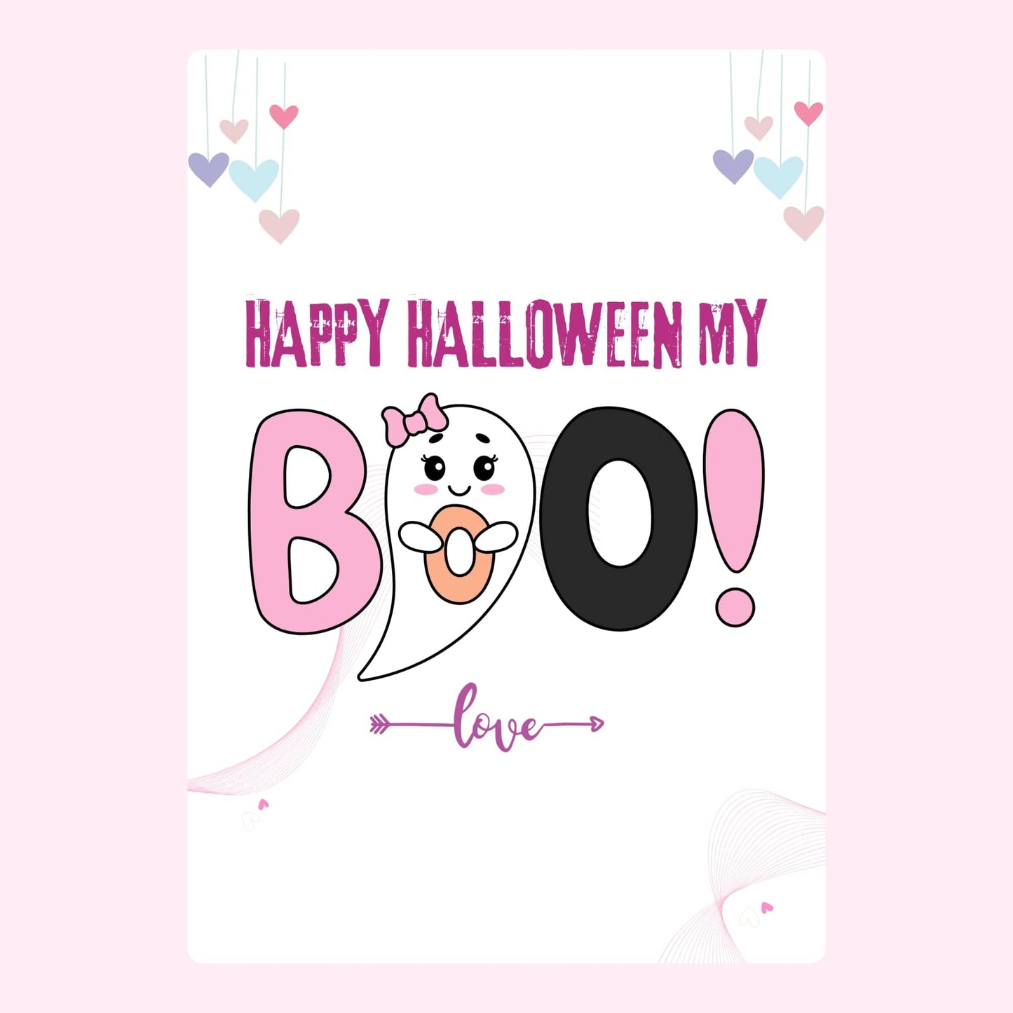 Website Halloween Happy Halloween My Boo card.