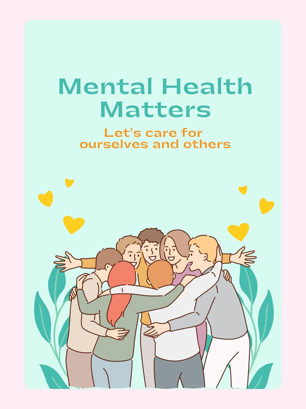 Website Mental Health Matters image - group hug, self-care.