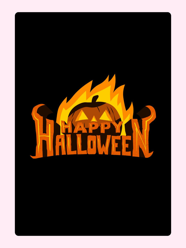 Midnight Cake Card, Halloween