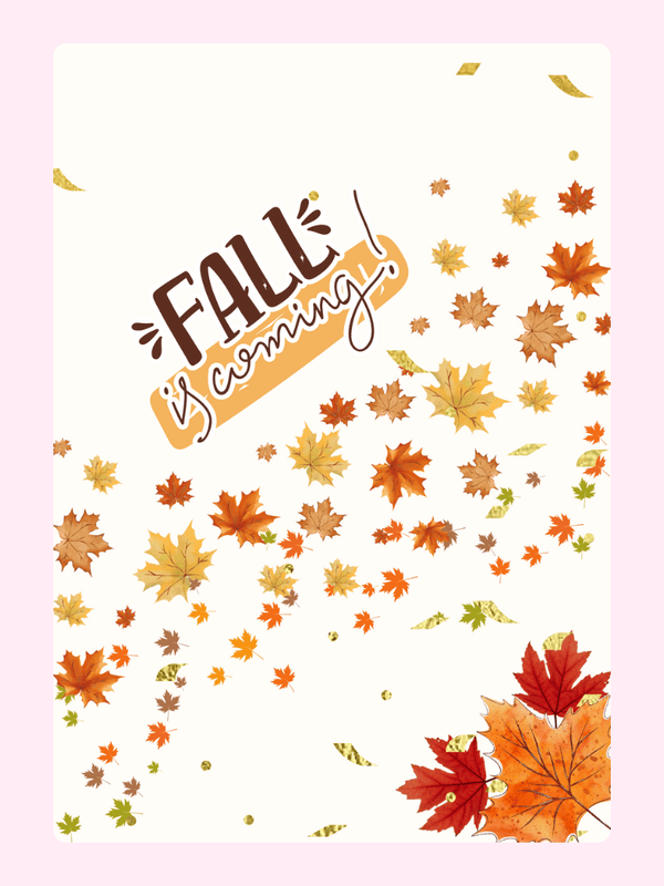 Fall is Coming! Autumn leaves for winter birthday celebrations.