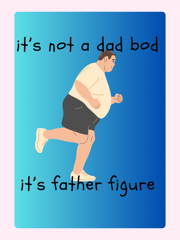 Father Figure Funny Father’s Day Cake Card, for Dad
