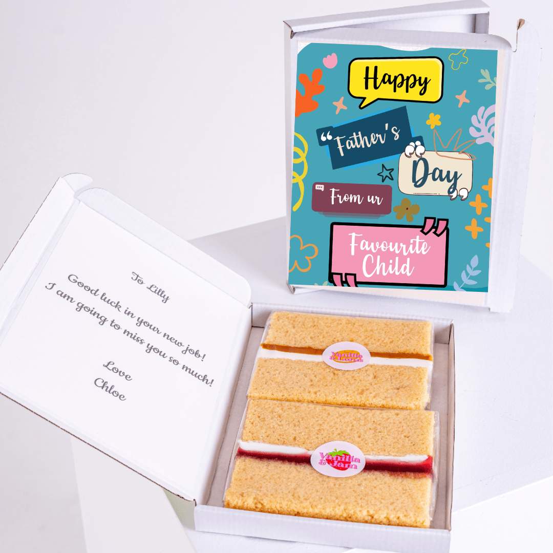 Father’s Day cake card gift box from your favourite child