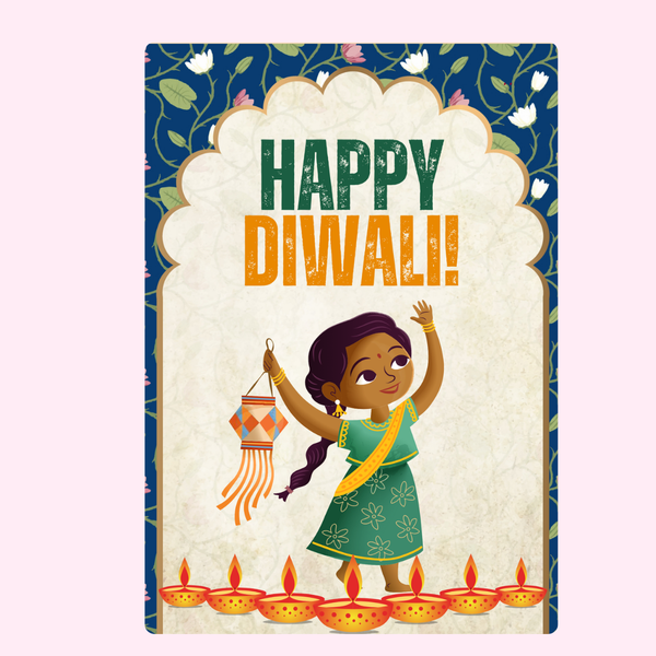 Happy Diwali Little Girl