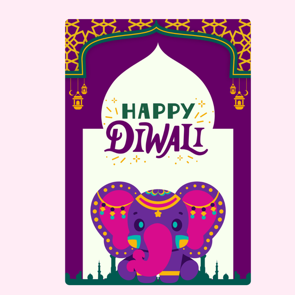 Happy Diwali Great Elephant