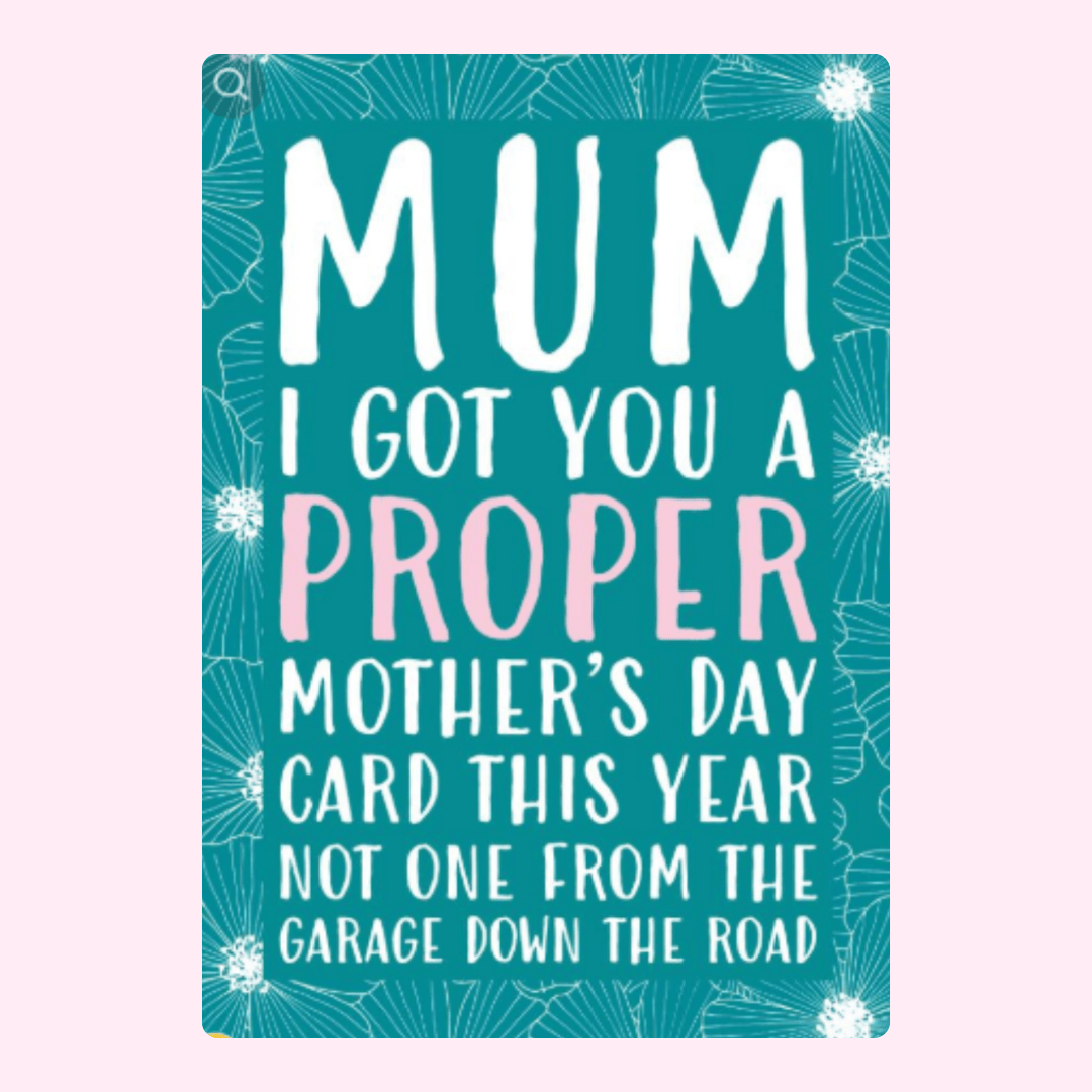 Mother's Day card for Mum - Proper card this year