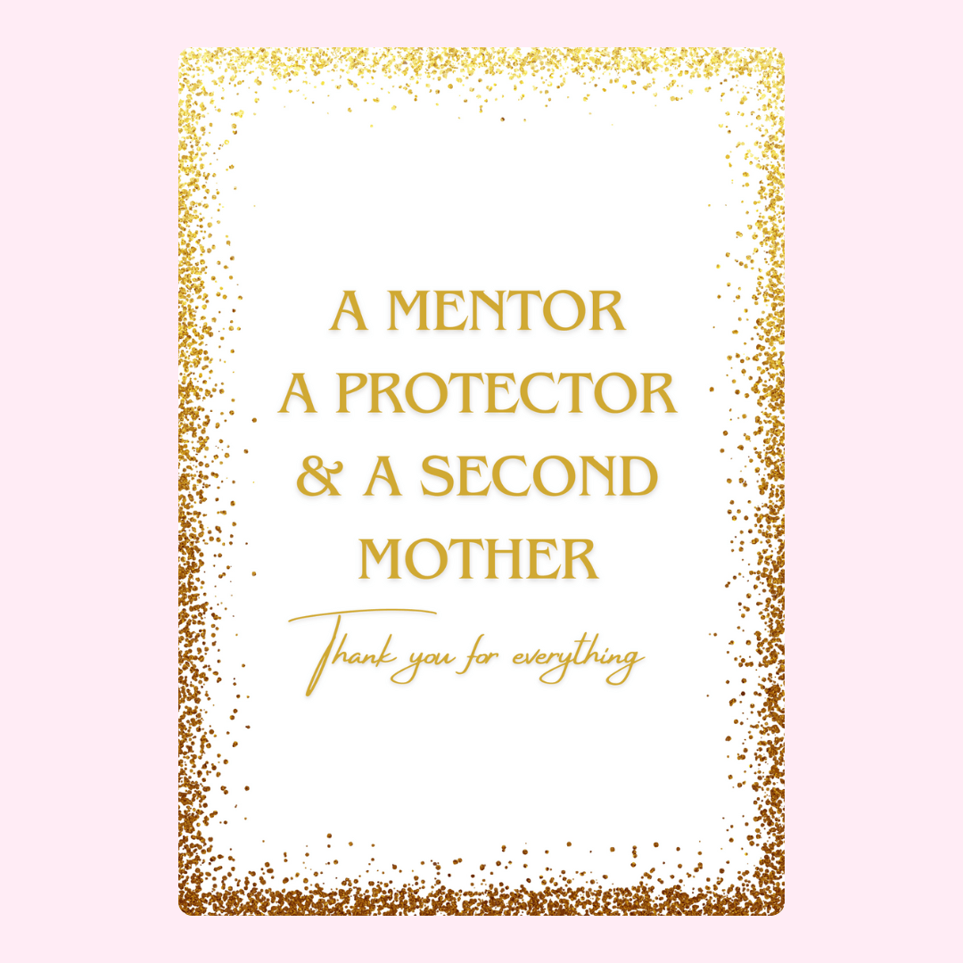 A mentor, protector, & second mother, thank you.