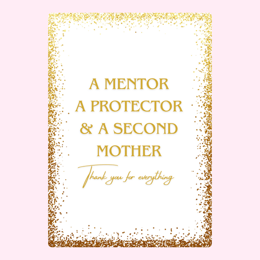 A mentor, protector, & second mother, thank you.