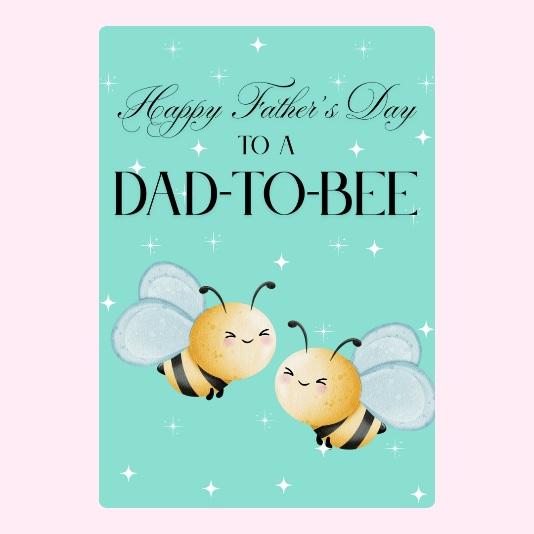 Father's Day card for Dad-to-Be with bees