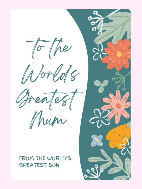 World Greatest Mum68 Cake Card